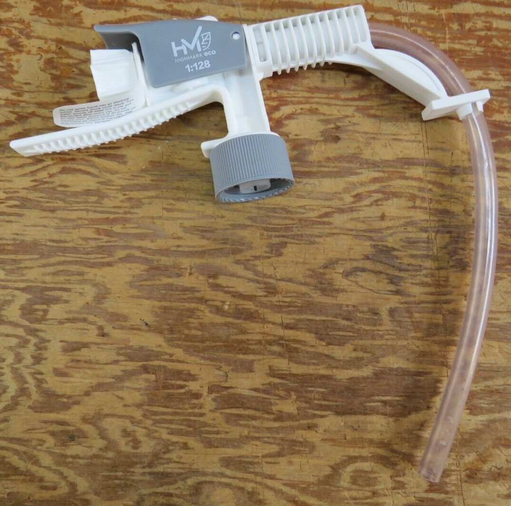 Highmark Dilution spray Gun Gray/White w/ Tube Locking 1:128 mix