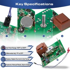 00-913149 Temp Control Kit for Vulcan Hart Circuit Board w/Harness ECO2D 913149