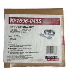 LINCOLN ELECTRIC KP1696-045S Solid Wire Drive Roll Kit .045″ (1.2MM ) 2 Roll