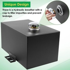 5 Gallon Hydraulic Fluid Reservoir Tank with Outlet 0.75″ FNP & Inlet 1.5″ FNPT