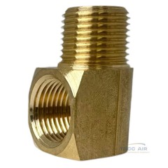 2 Pack 3/8″ NPT Brass Street Elbow 90 Degree Pipe Thread Fitting Male Female