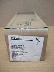 Nvent Erico Cadweld GTC183D Mold 350 Conc. Run to 3/4 CU Clad Rod