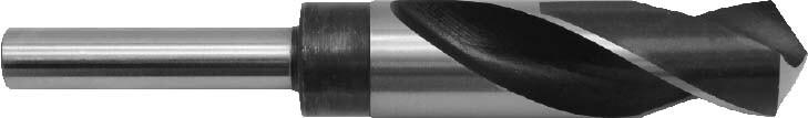 1-9/32″ Reduced Shank Drill, HSS, 118° Point, 1/2″ Shank, by MDX