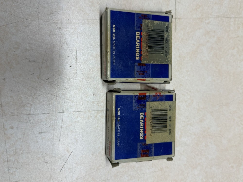 NSK 17TAC47 47mm dia x17mm id x15mm wide Angular Contact Ball Bearing Set Of 2