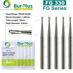 WAVE Dental Carbide Burs Surgical Bur Pear Head FG 330 331 High Speed Handpiece