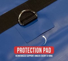 2 Pack Superlight 14oz Flatbed Trailer Lumber Steel Tarp 20×27 (6′ Drop) – Blue