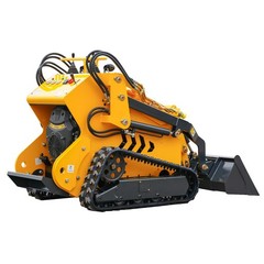 Tracked Mini Skid Steer Loader 23HP 3-Pumps System Self Leveling EPA Gas Engine