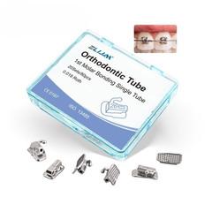80Pcs Dental Orthodontic Buccal Tube 1st Molar Roth / MBT 0.018 Non-Convertible