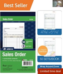 Carbonless Sales Order Forms – 50 Per Book, Organized and Professional Invoicing