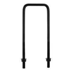 Racewill 12 inch Square Bend U-Bolt Kits, Heavy Duty Steel Square U-Bolts Black