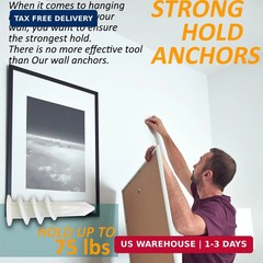 Self Drilling Drywall Anchors – 104Pcs Dry Wall Anchors and Screws Kit for Drywa