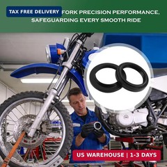 Fork Seals Kit,2PCS Motorcycle Front Fork Oil Seals & 2PCS Dust Seal Replacement