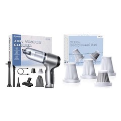 Saker Mini Vacuum Cleaner for Car 3 in 1 Original Filter