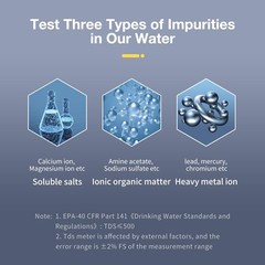 4-in-1 Digital Water Tester TDS EC Temperature Meter 0-9990PPM For Water Purity