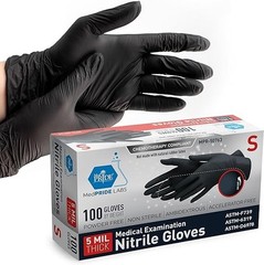 MED PRIDE 5 Mil Nitrile Exam Gloves Powder-Free Latex-Free Disposable 200–1000
