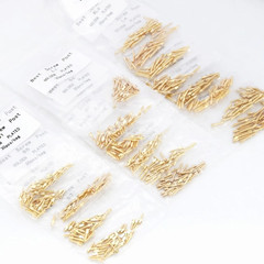 30 Pcs Dental Screw Post 24K Gold Plated Conical Refills S/M/L/XL For Root Canal