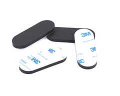 1″ x 2-1/2″ Peel & Stick Oval Silicone Feet for Benches, Fixtures & Equipment