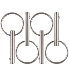 4 Pack Small Quick Release Pin, Diameter 3/16″, Usable Length 0.95″, Full 316…