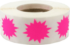 Color Coding Burst Labels Starburst Design | 1″ Inch | 500 Pack | Pick One Color