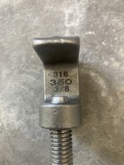 3/8” 316ss Beam Clamps Lot Of 20 For 3/8” All Thread Rod Stainless Steel