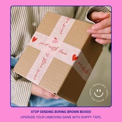 Handwritten Heart Decorative Tape – 1.88″ x 110 Yards, Water-Resistant & Strong!