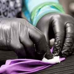 Ammex Professional Black Nitrile PF Exam Gloves (Case of 1000/10 Boxes) 3 mil