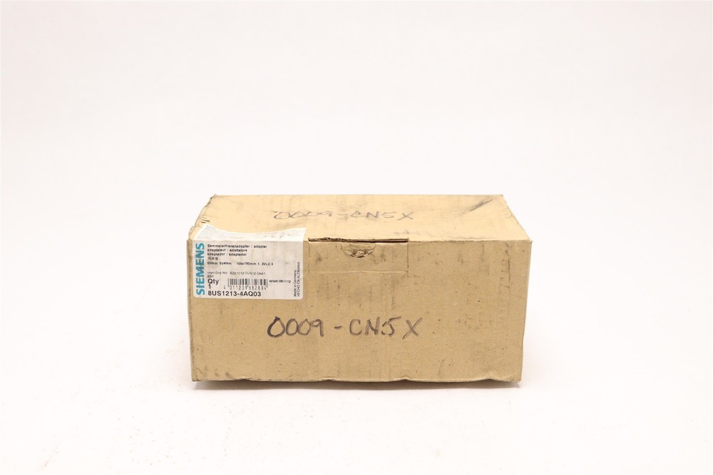 SIEMENS 60MM SYSTEM SENTRON BUSBAR ADAPTER 8US1213-4AQ03