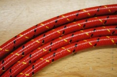 Ford 1841 Industrial Tractor Cloth Copper Spark Plug Wires Set Loader Backhoe