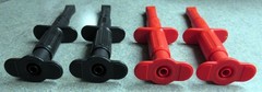 Genuine Fluke Heavy Duty Insulated Alligator Clips – Two Pairs