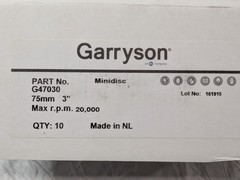 10 PACK Garryson Zirconia Alumina Mini Discs 3″ X 40 Grit X 20000 RPM G47030