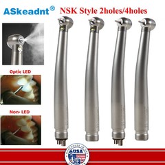 Dental Fiber Optic LED E-generator/ High Speed Handpiece Push Button 2/4 Holes