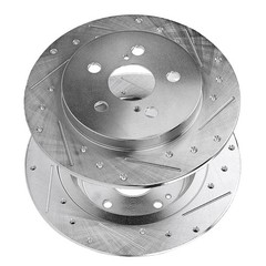 10.24″ Rear Drilled Slotted Brake Rotors 03-07 Honda Accord 04-08 Acura TSX