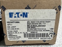 NEW EATON 10250T198N INDICATING PILOT LIGHT 277VAC w/o lens NEMA 3 3R 4 4X 12