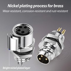 PG7 M8 Sensor Connector 3 Pin / 4 Pin Male / Female Straight / Elbow Plug IP67