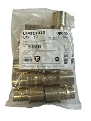 10 Pack Uponor LF4511010 ProPEX LF Brass Sweat Adapter 1″ Pex X 1″ Copper