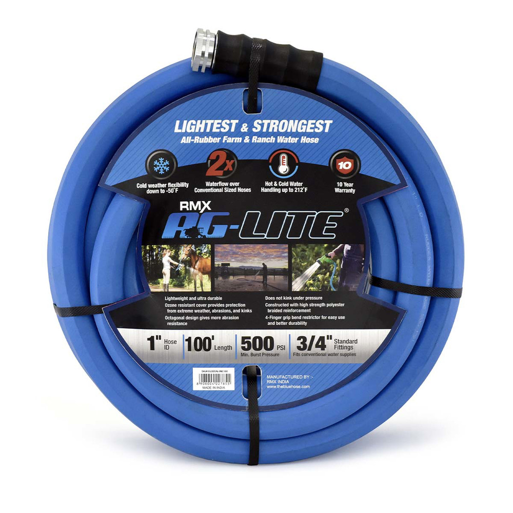 BluBird AG – Lite Rubber Water Hose Assembly 1″ x 100′ 10010035