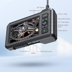 Used DEPSTECH Dual Lens Industrial Endoscope Digital Borescope Inspection Camera