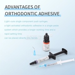 Dental Light Cure Resin Dentin Enamel / Visible Adhesive/ 37% Acid Etching Gel