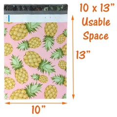 10×13″ Designer Tropical Poly Mailers Combo Pack, Quality Shipping Bag Envelopes