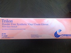 TRILON POWDER FREE SYNTHETIC VINYL GLOVES-XL-CYPRESS MEDICAL PRODUCTS