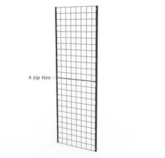 FixtureDisplays® 2’x 6′ (Come in 2 PCS of 2×3′) Black Wire Grid Panel
