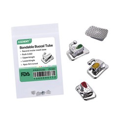 10Pack Dental Orthodontic Bondable Buccal Tubes MBT Roth 022 1st Molar Non-Conv