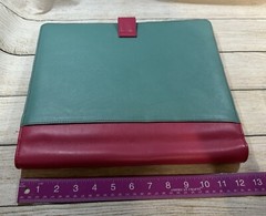 Cocoa Paper 8.5″ x 11″ Faux Leather Planner Cover Folio Bloom Daily Pink Teal T9