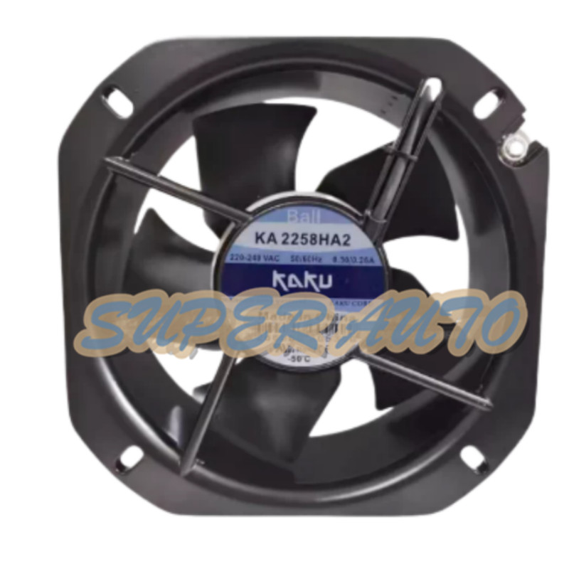 1PCS NEW KA2258HA2 Axial Flow Fan 22580 AC220-240V 50/60Hz 0.3/0.26A 22.5CM