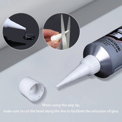 1st Choice Snip Tip Applicator Tips Cap for E6000 3.7 fluid ounces, White