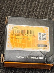 TIMKEN L44649-L44610 SET4 Tapered Roller Bearing Cone & Cup Fits 1984 Volvo DL