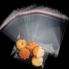 200 Pcs Thickened Cookie Bags with Seal 5×7 In, Clear 1 Count (Pack of 200)