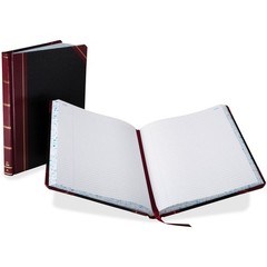 Esselte 21300R Record Book 300 Sheets 10.37″x8.12″ Black/Red