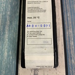 Drager CH 22901 Acetone Short-Term Detector Tubes 100/B (8 Tubes) Open Box