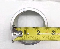 Lot Of 2 Aluminum 2” Rigid Size Conduit Threaded Couplings Fitting EC-A USA-3YV2